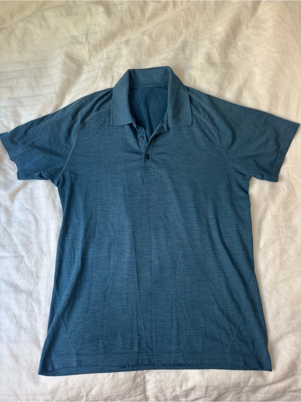 lululemon athletica Teal Blue Short-Sleeve Polo